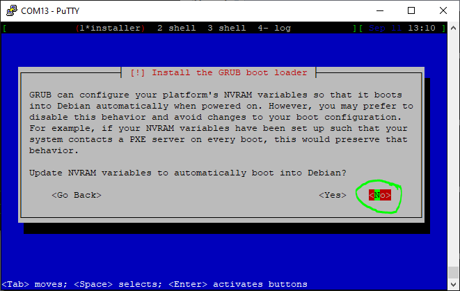 Installer question about updating NVRAM variables